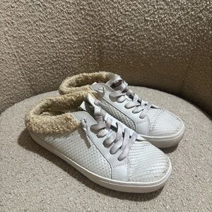 Vince Camuto Slip On Fur Sneakers